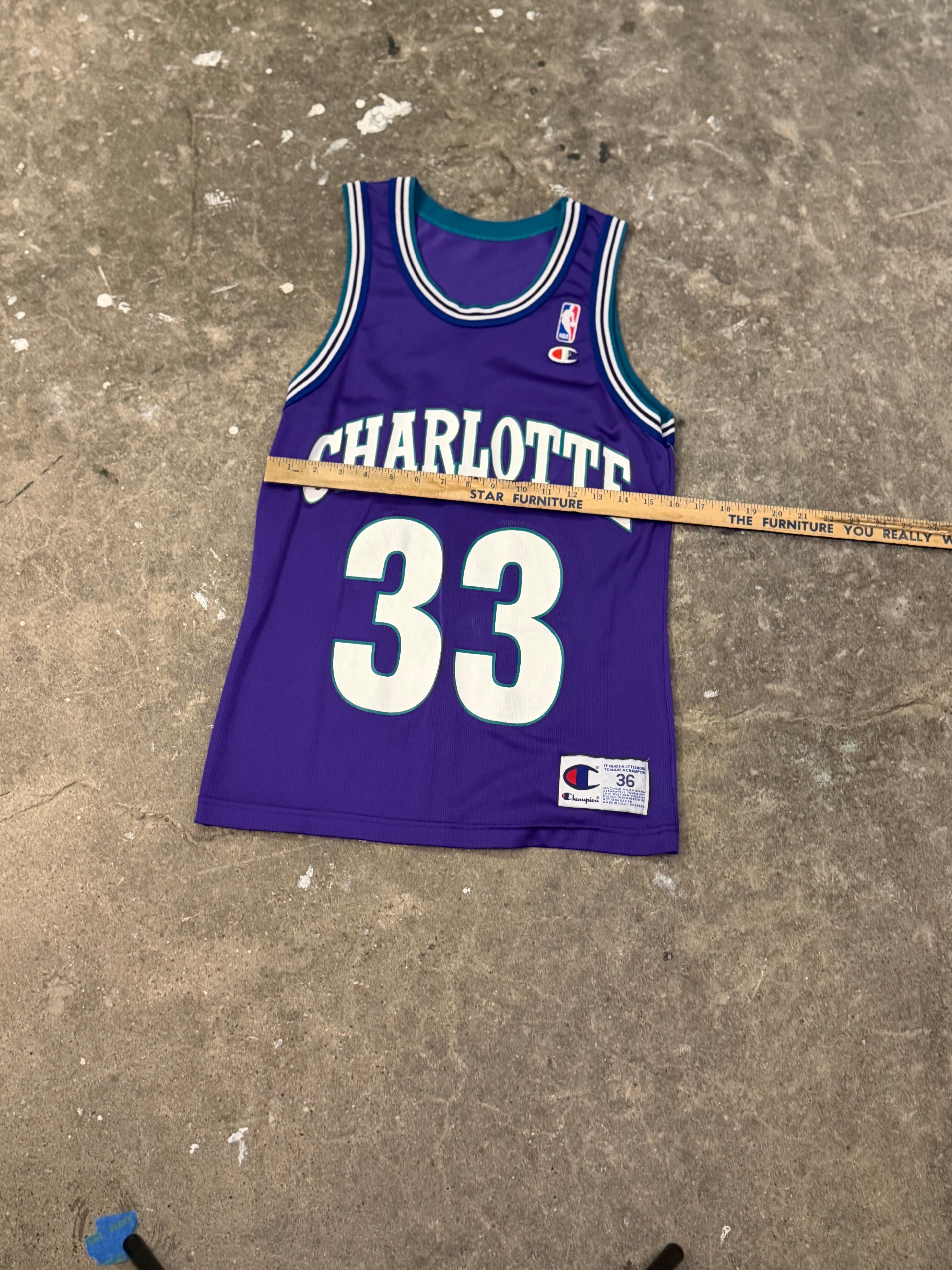 Alonzo Mourning Charlotte Hornets Jersey