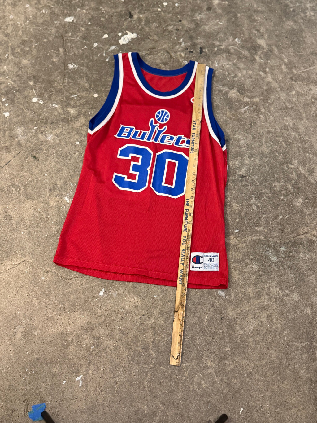 Ben Wallace Washington Bullets Jersey