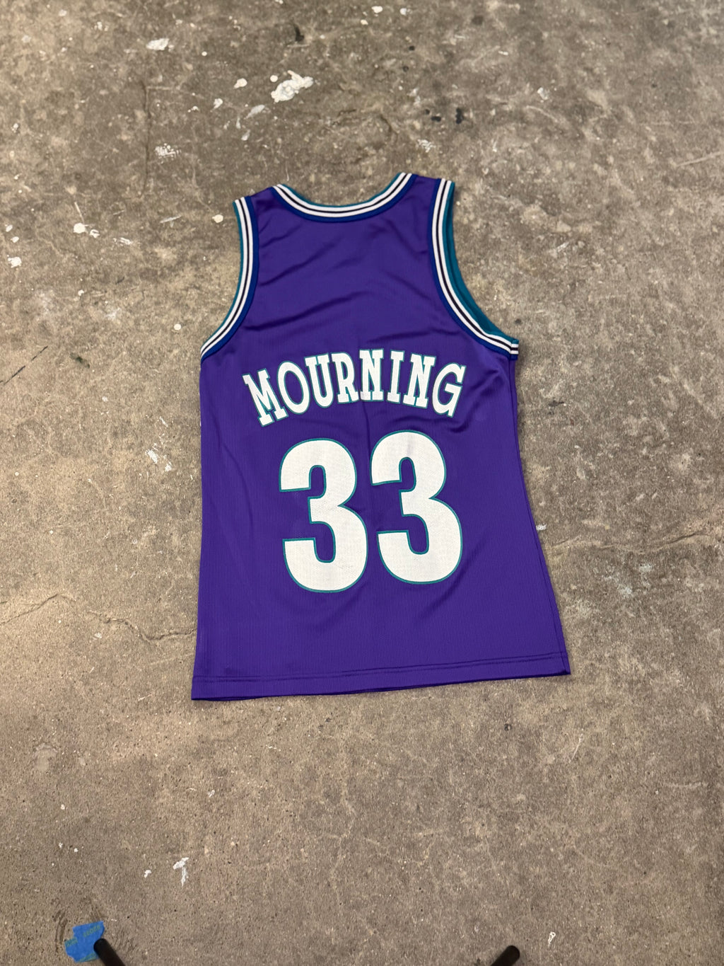 Alonzo Mourning Charlotte Hornets Jersey