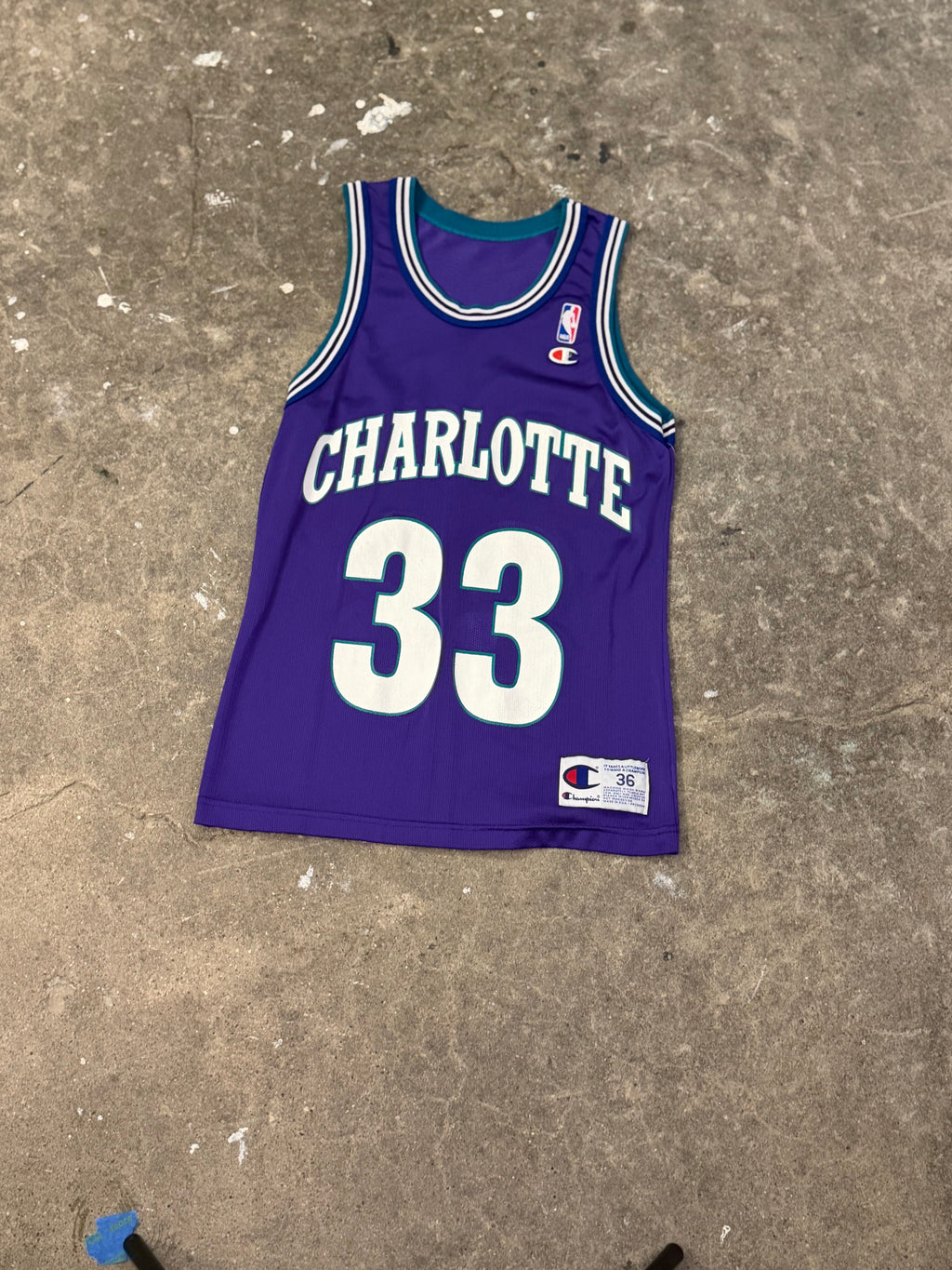 Alonzo Mourning Charlotte Hornets Jersey