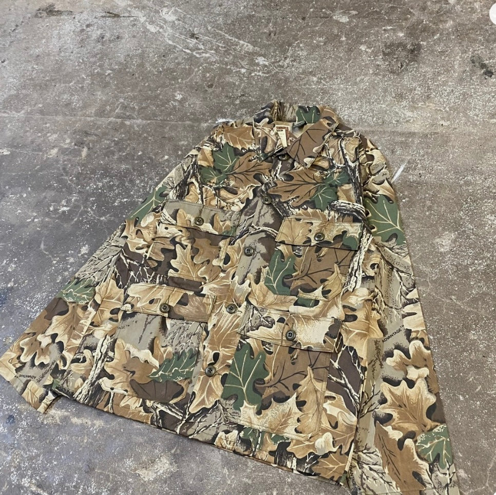 Vintage Camouflage Cargo Work Shirt