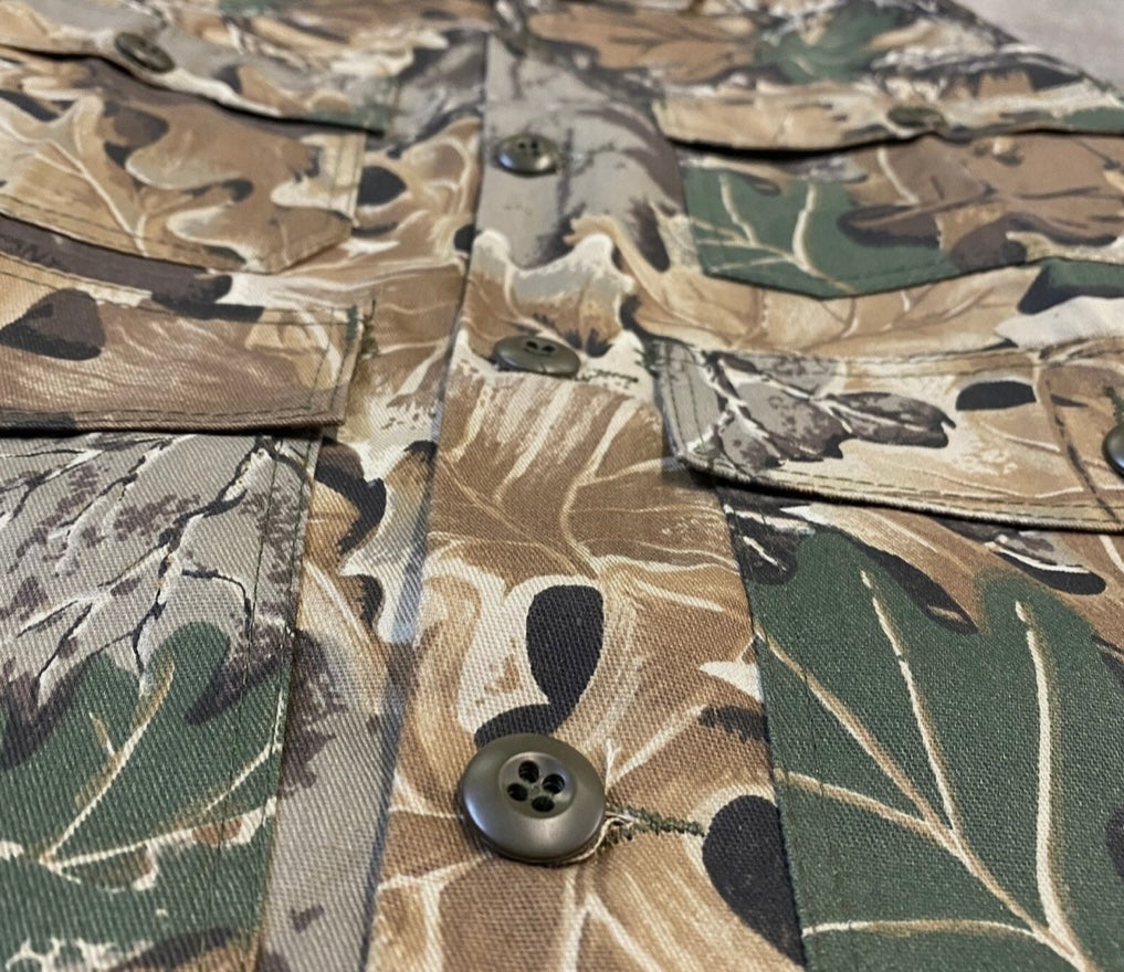 Vintage Camouflage Cargo Work Shirt